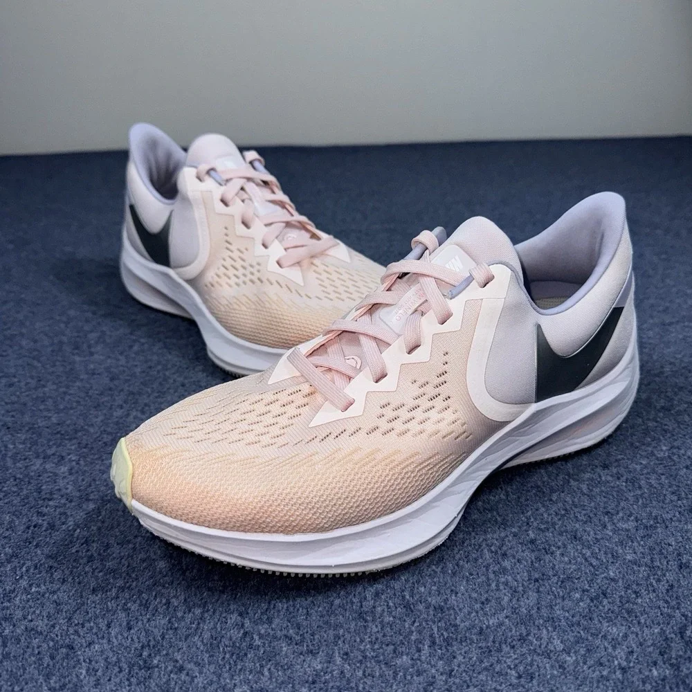 Nike Zoom Winflo 6 Running Shoes Sneakers Light Pink CK4475-600 Women's Size 8